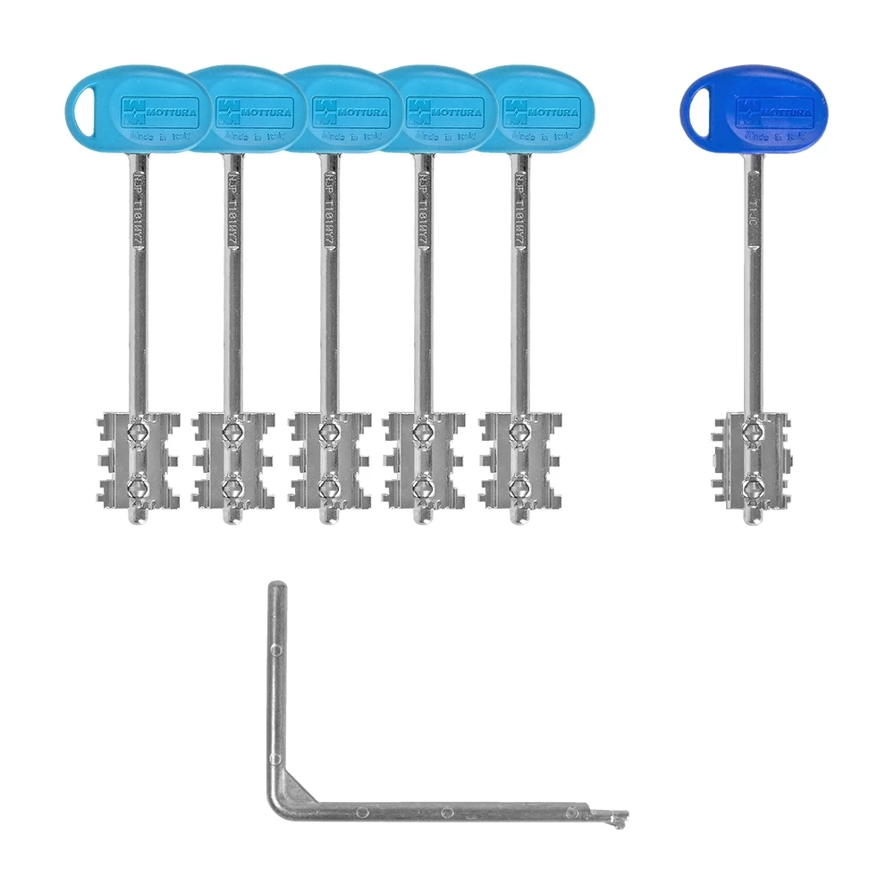 Фото Комплект ключей для перекодируемых замков с торца двери 91.399/T1 MY KEY (60 мм)
