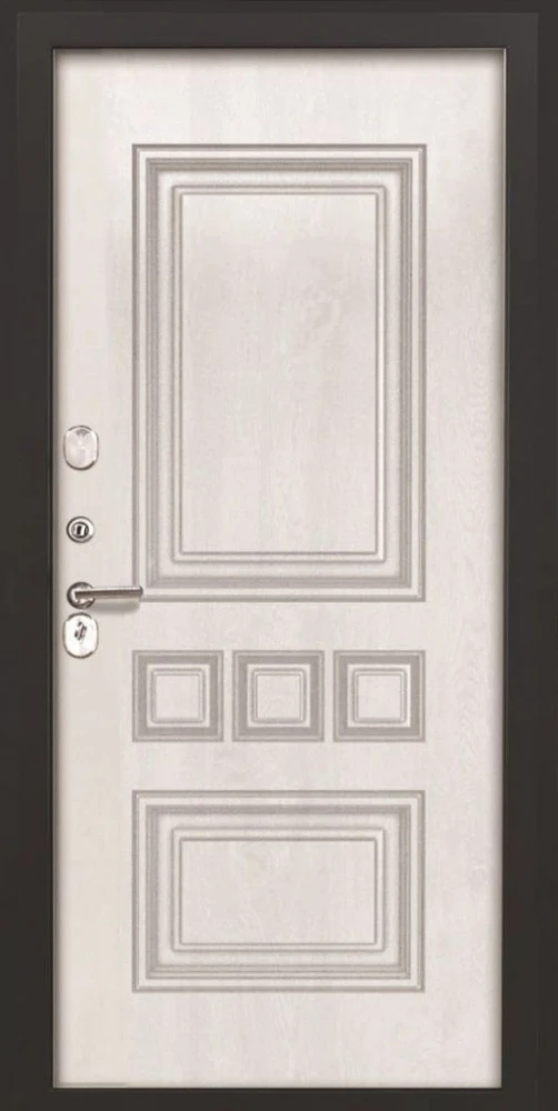 Входная дверь ДвериПРО L Термо фл-608 винорит white DPRO200344 внутренняя сторона