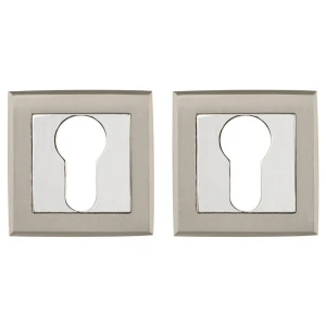 Накладка под цилиндр ET.K.QL52 (ET QL) SN/CP-3 матовый никель/хром