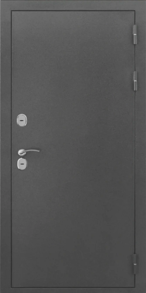 Входная дверь ДвериПРО L-Термо серебро ФЛ-700 (10мм, ясень белый) DPRO200234 внешняя сторона